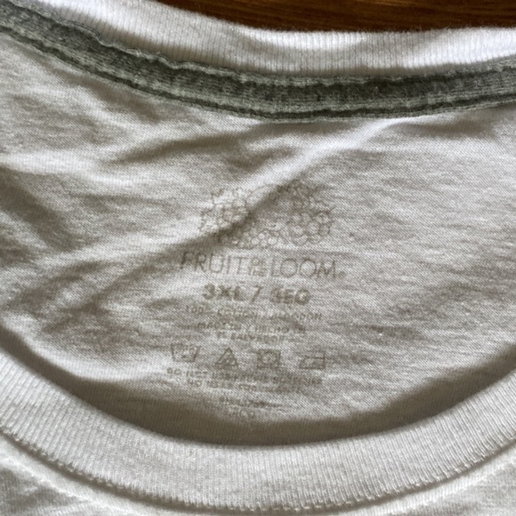 Fruit of the Loom white t-shirt 3XL - Picture 2 of 2